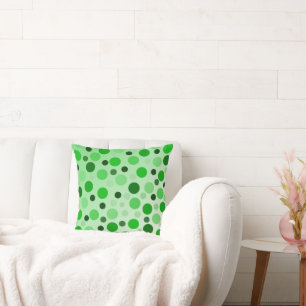 Green With Envy Polka Dots, Cushion
