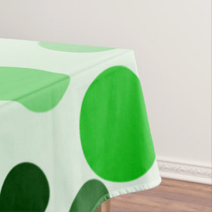 Green With Envy Polka Dots,  Tablecloth