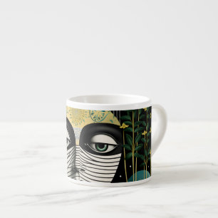 Green with Envy Surreal Artistic  Espresso Cup