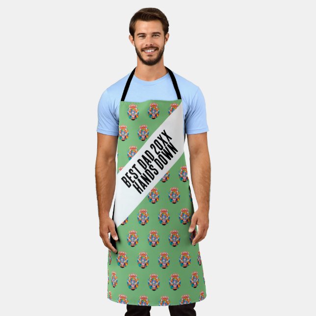 Green with Icon Apron (Worn)