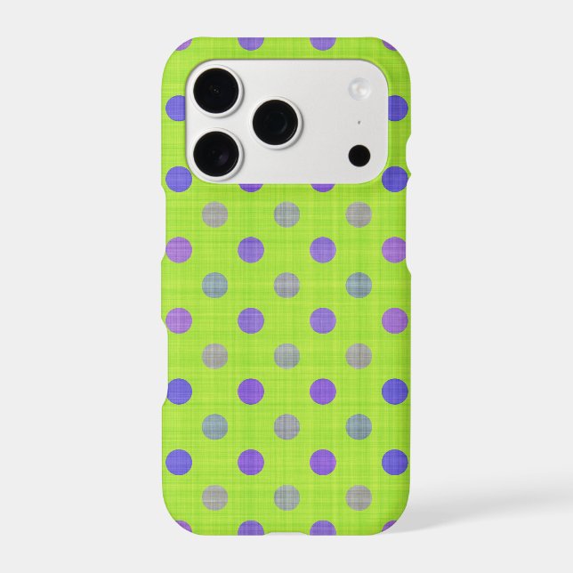 Green with textured purple dots (Back)
