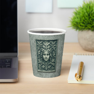 Green Woman - Stone Paper Cups