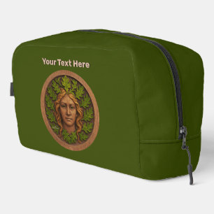 Green Woman - Wood Dopp Kit
