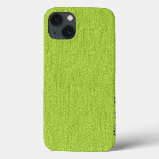 Green Wood Grain with Monogram Case-Mate iPhone Case (Back)