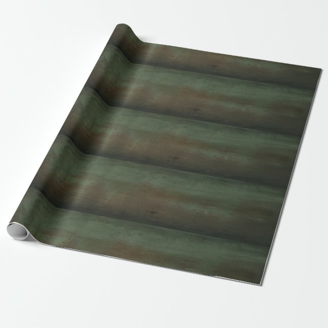 Green wood wrapping paper (Unrolled)