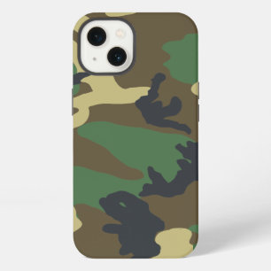 Green Woodland Camouflage iPhone Case