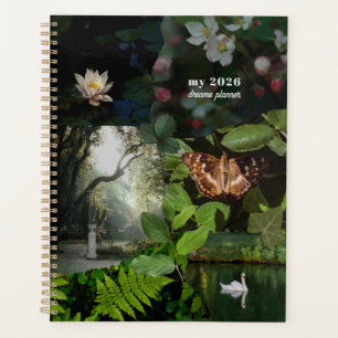 Green Woodland Dreams Collage Planner