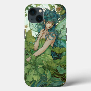 Green Woodland Fairy Fantasy Art iPhone 13 Case