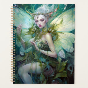 Green Woodland Fairy Fantasy Art Planner