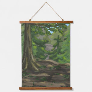 Green Woods Hanging Tapestry