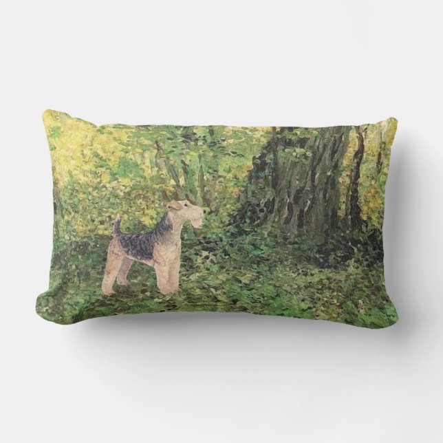 Green Woods Lumbar Cushion (Front)