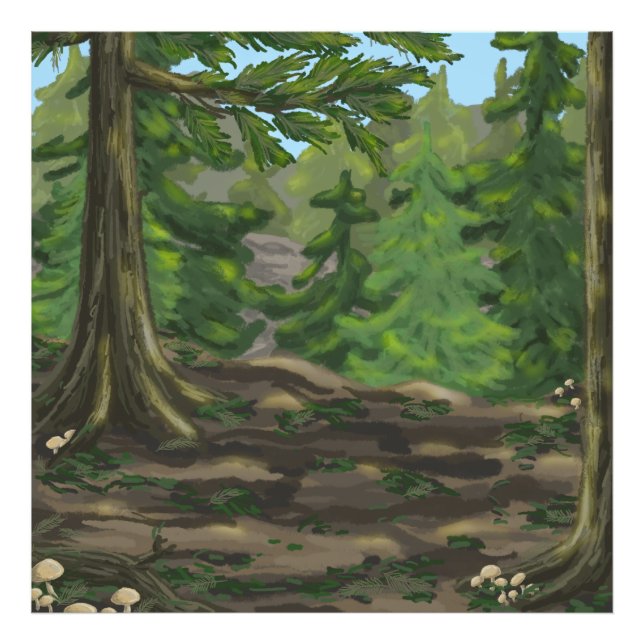 Green Woods Photo Print (Front)