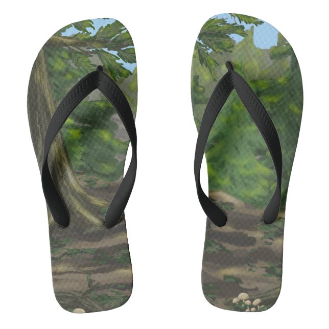 Green Woods Thongs (Footbed)