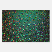 green wrapping paper