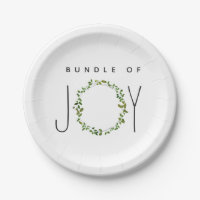 Green Wreath Bundle Of Joy Neutral Baby Shower