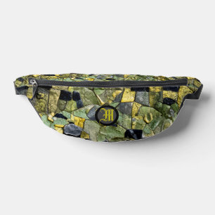 Green Yellow Alligator Crocodile Leather Monogram Bum Bags