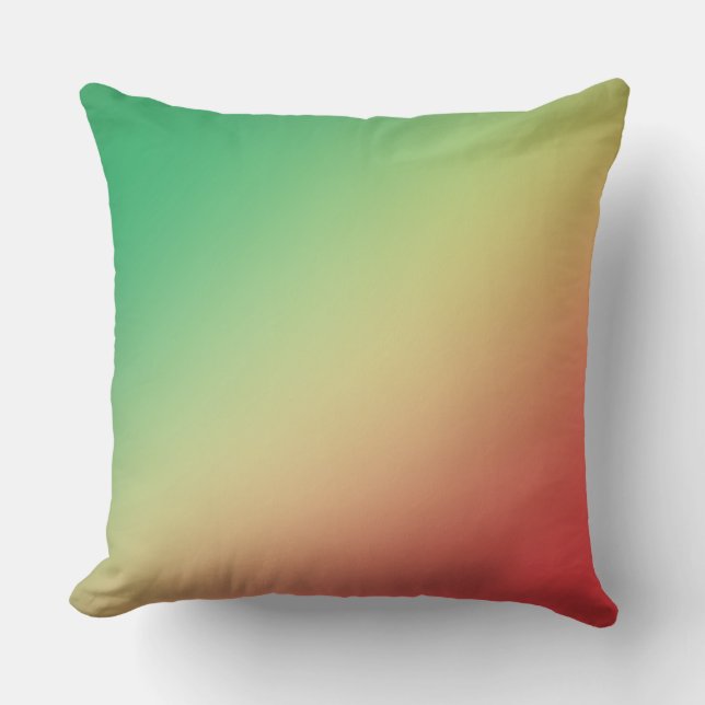 Green, Yellow and Red Gradient Cushion (Front)