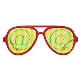 @ Green Yellow Aviator Party Shades, Red Sunglass Sunglasses