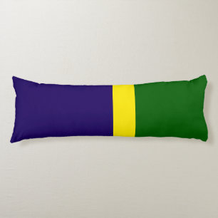 Green Yellow Blue Colour Block Style Design Body Cushion
