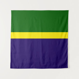 Green Yellow Blue Colour Block Style Design Tapestry