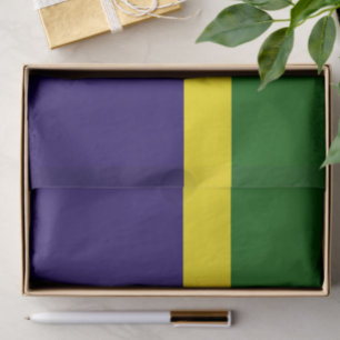 Green Yellow Blue Colour Block Style Design Tissue Paper