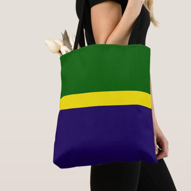 Green Yellow Blue Colour Block Style Design  Tote Bag (Creator Uploaded)