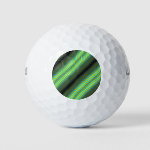 Green & Yellow Chequered Tubes by Kenneth Yoncich Golf Balls