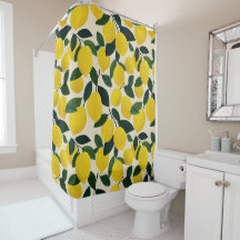 Green& Yellow Citrus Fruit Pattern Lemons
