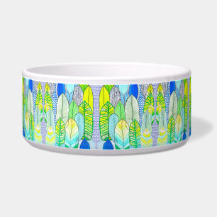 Green Yellow Cute Modern Tropical Boho Leaves