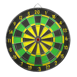 Green & Yellow Dart Board