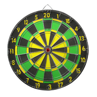 Green & Yellow Dart Board