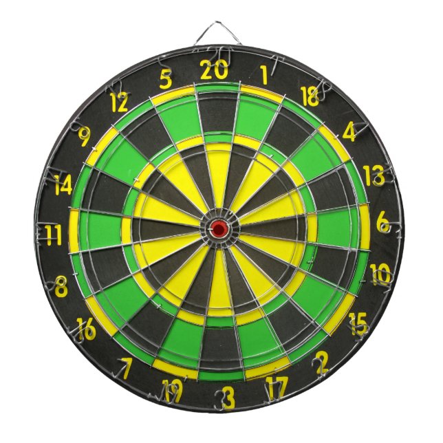 Green & Yellow Dart Board (Front)