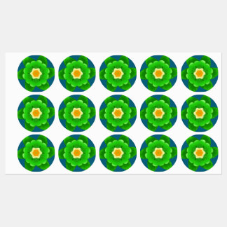 Green & Yellow flower by Black Lion Creations