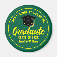 Green Yellow Graduate Custom Graduation