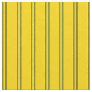 Green & Yellow Lined Pattern Fabric