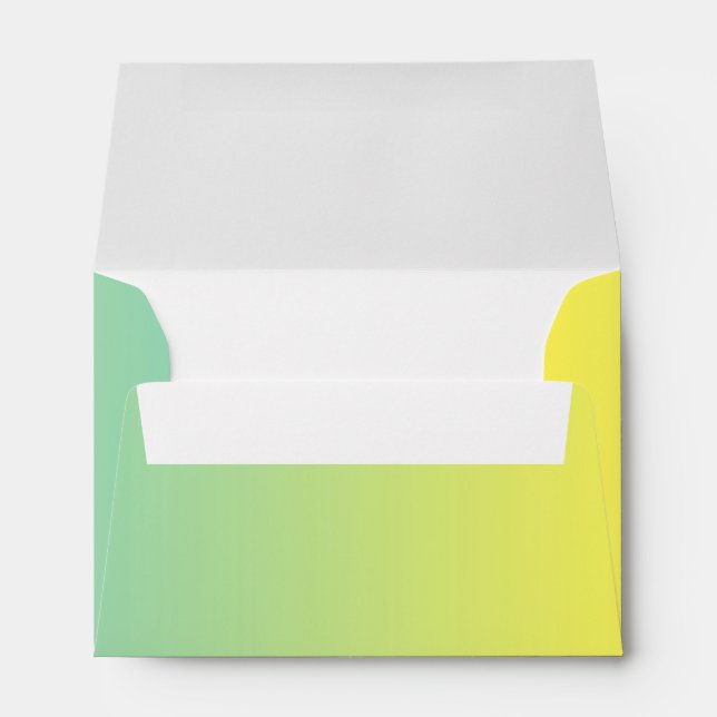 Green & Yellow Ombre Envelopes (Back (Bottom))