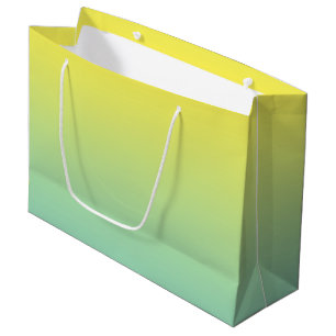 Green & Yellow Ombre Large Gift Bag