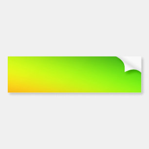 Green yellow orange simple minimal.custom.add your bumper sticker