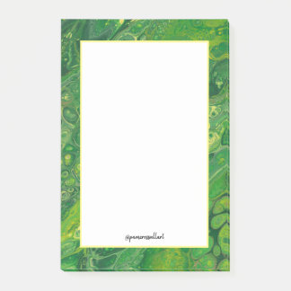 Green & Yellow | Personalised 4x6 Post-it® Note