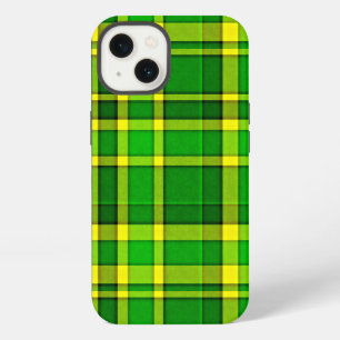 Green Yellow Plaid Tartan iPhone Case