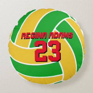 Green Yellow Volleyball Sports Team Brazil Pillow