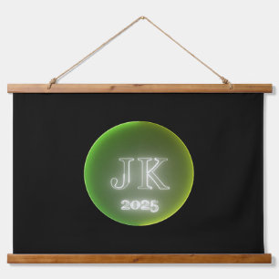 Green Yellow Wood Topped Wall Tapestry