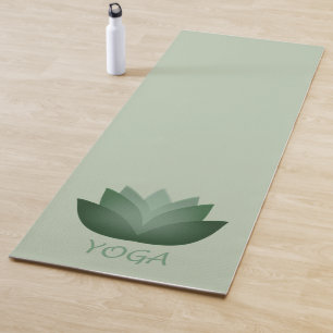 Green Yoga Lotus Flower Mat