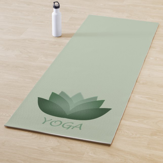 Green Yoga Lotus Flower Mat (In Situ)