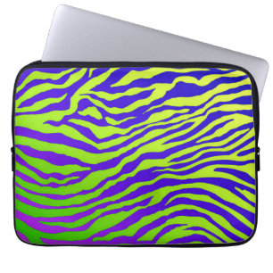 Green Zebra Laptop Sleeve