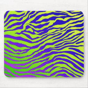 Green Zebra Mouse Pad