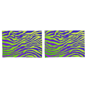 Green Zebra Pillowcase