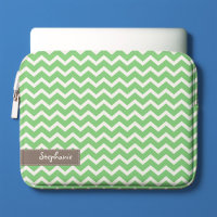 Green Zig Zag Chevrons Pattern