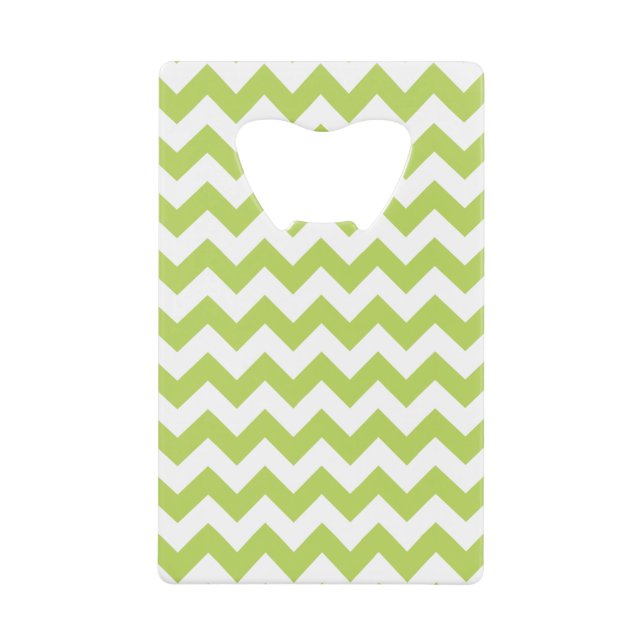 Green Zigzag, Green Chevron, Geometric Pattern (Front)