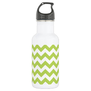 Green Zigzag, Green Chevron, Geometric Pattern 532 Ml Water Bottle